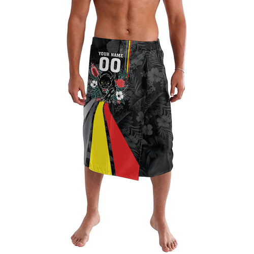 Penrith Panthers 60th Anniversary Custom Lavalava Native Australian Protea And Hibiscus Tropical Floral