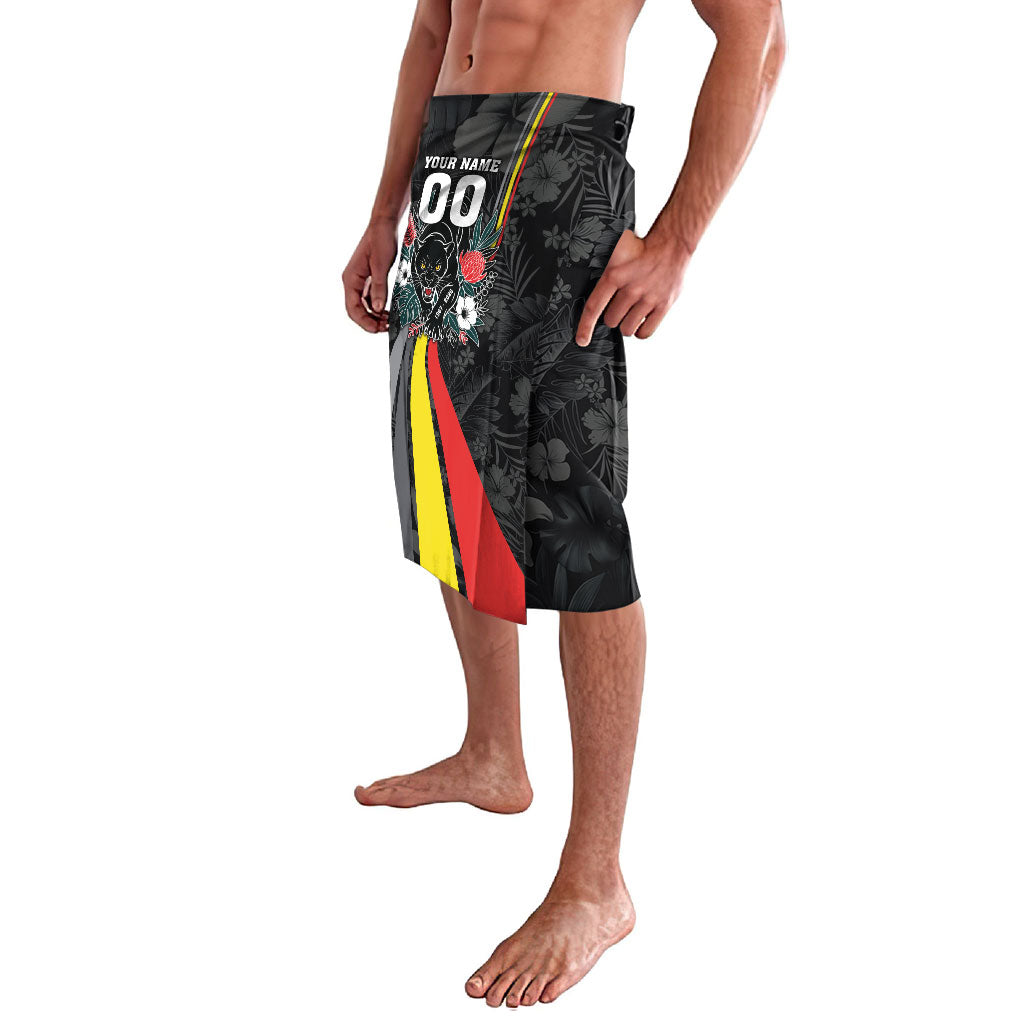 Penrith Panthers 60th Anniversary Custom Lavalava Native Australian Protea And Hibiscus Tropical Floral