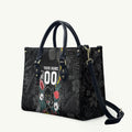 Penrith Panthers 60th Anniversary Custom Leather Bag Native Australian Protea And Hibiscus Tropical Floral