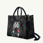 Penrith Panthers 60th Anniversary Custom Leather Bag Native Australian Protea And Hibiscus Tropical Floral