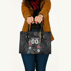 Penrith Panthers 60th Anniversary Custom Leather Bag Native Australian Protea And Hibiscus Tropical Floral