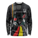 Penrith Panthers 60th Anniversary Custom Long Sleeve Shirt Native Australian Protea And Hibiscus Tropical Floral
