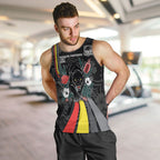 Penrith Panthers 60th Anniversary Custom Men Tank Top Native Australian Protea And Hibiscus Tropical Floral