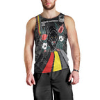 Penrith Panthers 60th Anniversary Custom Men Tank Top Native Australian Protea And Hibiscus Tropical Floral