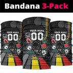 Penrith Panthers 60th Anniversary Custom Neck Gaiter Native Australian Protea And Hibiscus Tropical Floral
