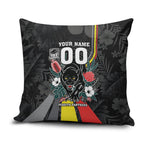 Penrith Panthers 60th Anniversary Custom Pillow Cover Native Australian Protea And Hibiscus Tropical Floral