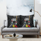 Penrith Panthers 60th Anniversary Custom Pillow Cover Native Australian Protea And Hibiscus Tropical Floral