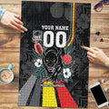 Penrith Panthers 60th Anniversary Custom Puzzle Native Australian Protea And Hibiscus Tropical Floral