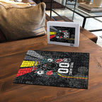 Penrith Panthers 60th Anniversary Custom Puzzle Native Australian Protea And Hibiscus Tropical Floral