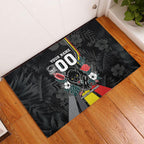 Penrith Panthers 60th Anniversary Custom Rubber Doormat Native Australian Protea And Hibiscus Tropical Floral