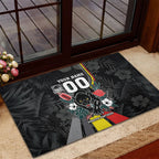 Penrith Panthers 60th Anniversary Custom Rubber Doormat Native Australian Protea And Hibiscus Tropical Floral