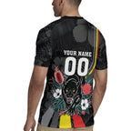Penrith Panthers 60th Anniversary Custom Rugby Jersey Native Australian Protea And Hibiscus Tropical Floral