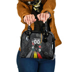Penrith Panthers 60th Anniversary Custom Shoulder Handbag Native Australian Protea And Hibiscus Tropical Floral