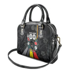 Penrith Panthers 60th Anniversary Custom Shoulder Handbag Native Australian Protea And Hibiscus Tropical Floral