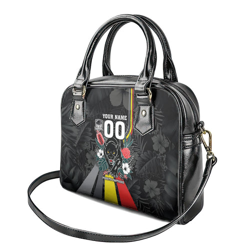 Penrith Panthers 60th Anniversary Custom Shoulder Handbag Native Australian Protea And Hibiscus Tropical Floral
