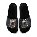 Penrith Panthers 60th Anniversary Custom Slide Sandals Native Australian Protea And Hibiscus Tropical Floral