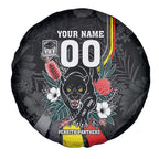 Penrith Panthers 60th Anniversary Custom Spare Tire Cover Native Australian Protea And Hibiscus Tropical Floral