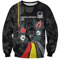 Penrith Panthers 60th Anniversary Custom Sweatshirt Native Australian Protea And Hibiscus Tropical Floral