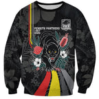 Penrith Panthers 60th Anniversary Custom Sweatshirt Native Australian Protea And Hibiscus Tropical Floral