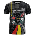 Penrith Panthers 60th Anniversary Custom T Shirt Native Australian Protea And Hibiscus Tropical Floral