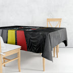 Penrith Panthers 60th Anniversary Custom Tablecloth Native Australian Protea And Hibiscus Tropical Floral