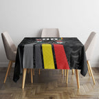 Penrith Panthers 60th Anniversary Custom Tablecloth Native Australian Protea And Hibiscus Tropical Floral