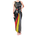 Penrith Panthers 60th Anniversary Custom Tank Maxi Dress Native Australian Protea And Hibiscus Tropical Floral