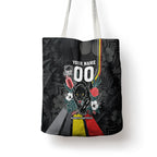 Penrith Panthers 60th Anniversary Custom Tote Bag Native Australian Protea And Hibiscus Tropical Floral