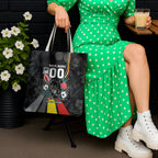Penrith Panthers 60th Anniversary Custom Tote Bag Native Australian Protea And Hibiscus Tropical Floral