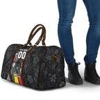 Penrith Panthers 60th Anniversary Custom Travel Bag Native Australian Protea And Hibiscus Tropical Floral