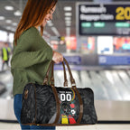 Penrith Panthers 60th Anniversary Custom Travel Bag Native Australian Protea And Hibiscus Tropical Floral