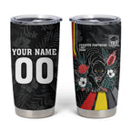 Penrith Panthers 60th Anniversary Custom Tumbler Cup Native Australian Protea And Hibiscus Tropical Floral