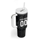 Penrith Panthers 60th Anniversary Custom Tumbler With Handle Native Australian Protea And Hibiscus Tropical Floral