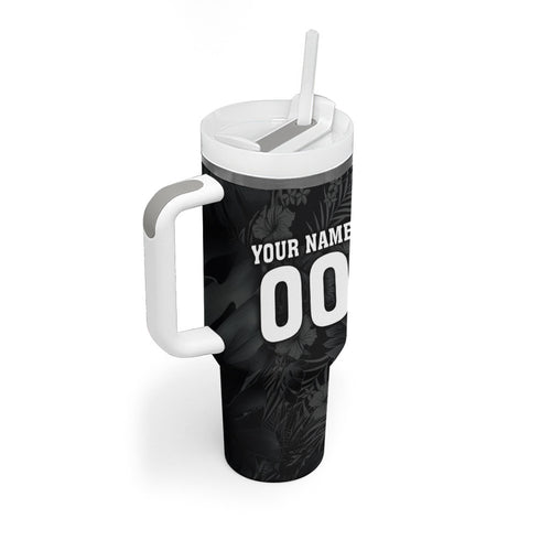 Penrith Panthers 60th Anniversary Custom Tumbler With Handle Native Australian Protea And Hibiscus Tropical Floral