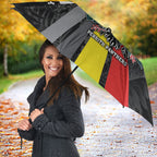 Penrith Panthers 60th Anniversary Custom Umbrella Native Australian Protea And Hibiscus Tropical Floral