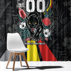 Penrith Panthers 60th Anniversary Custom Window Curtain Native Australian Protea And Hibiscus Tropical Floral