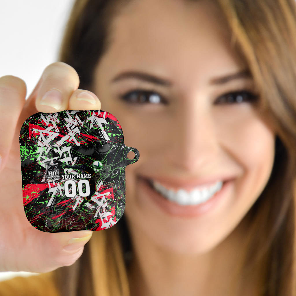 Personalised Penrith Panthers 60th Anniversary AirPods Case Abstract Graffiti - Dynamic Mascot Illustration 2026