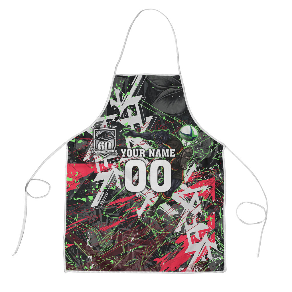 Personalised Penrith Panthers 60th Anniversary Apron Abstract Graffiti - Dynamic Mascot Illustration 2026