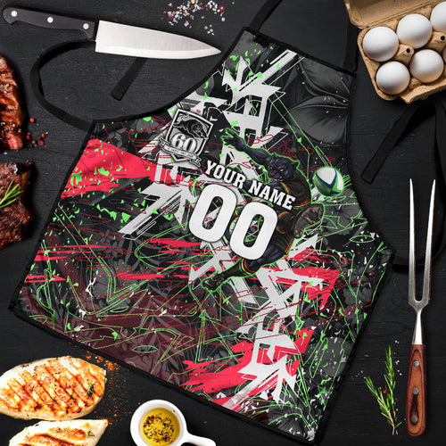 Personalised Penrith Panthers 60th Anniversary Apron Abstract Graffiti - Dynamic Mascot Illustration 2026