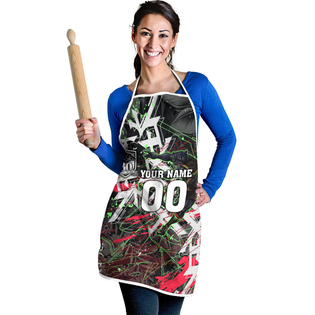 Personalised Penrith Panthers 60th Anniversary Apron Abstract Graffiti - Dynamic Mascot Illustration 2026