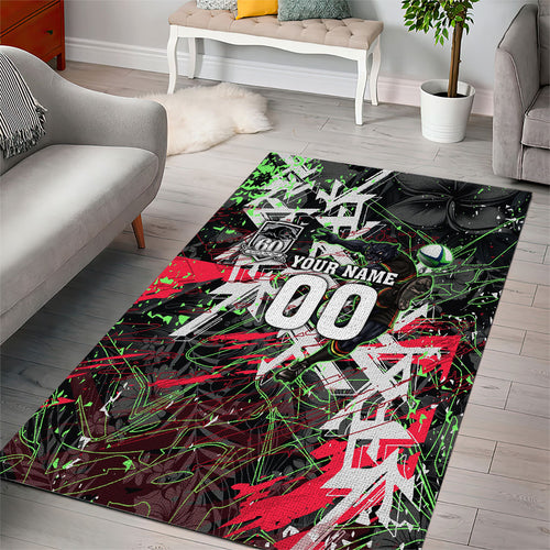 Personalised Penrith Panthers 60th Anniversary Area Rug Abstract Graffiti - Dynamic Mascot Illustration 2026