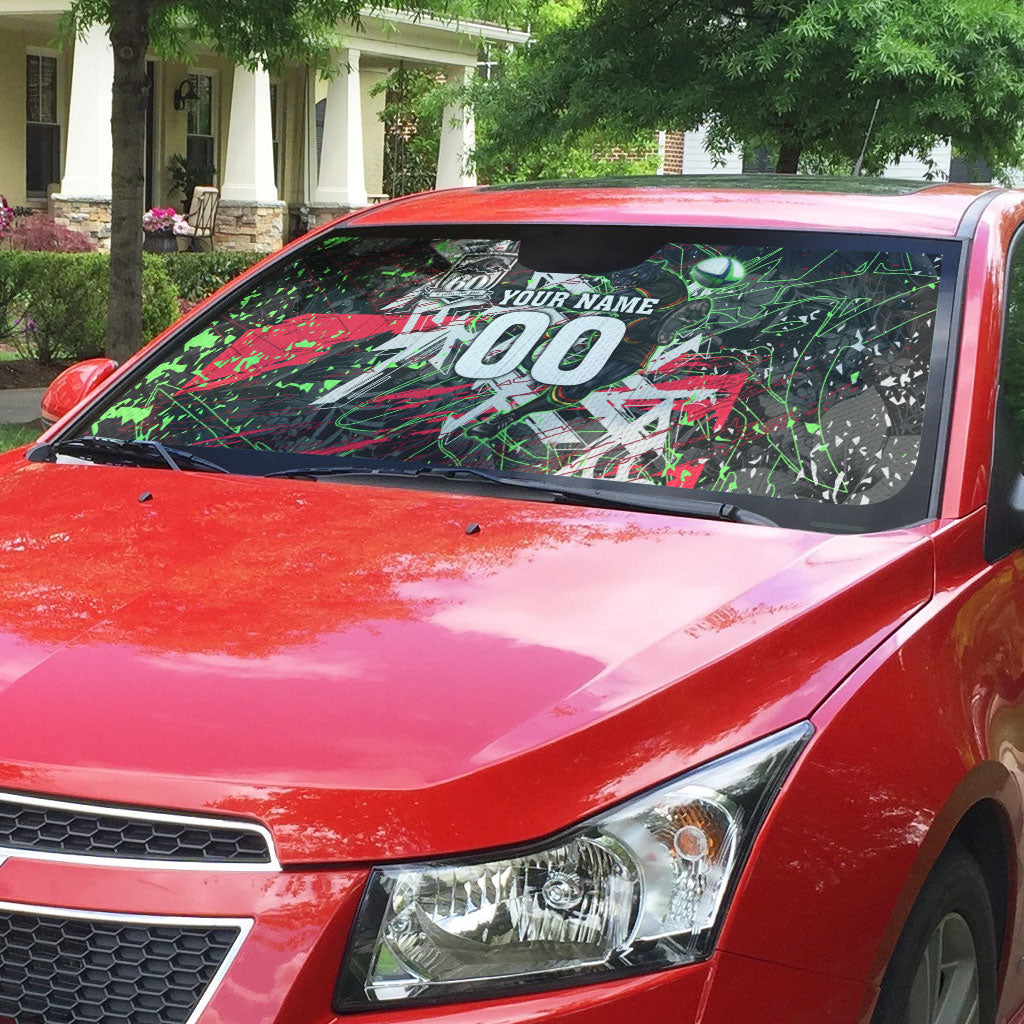 Personalised Penrith Panthers 60th Anniversary Auto Sun Shade Abstract Graffiti - Dynamic Mascot Illustration 2026