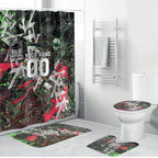 Personalised Penrith Panthers 60th Anniversary Bathroom Set Abstract Graffiti - Dynamic Mascot Illustration 2026