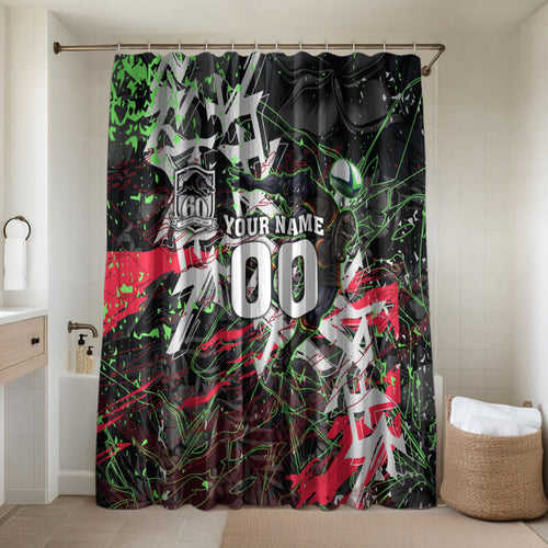 Personalised Penrith Panthers 60th Anniversary Bathroom Set Abstract Graffiti - Dynamic Mascot Illustration 2026