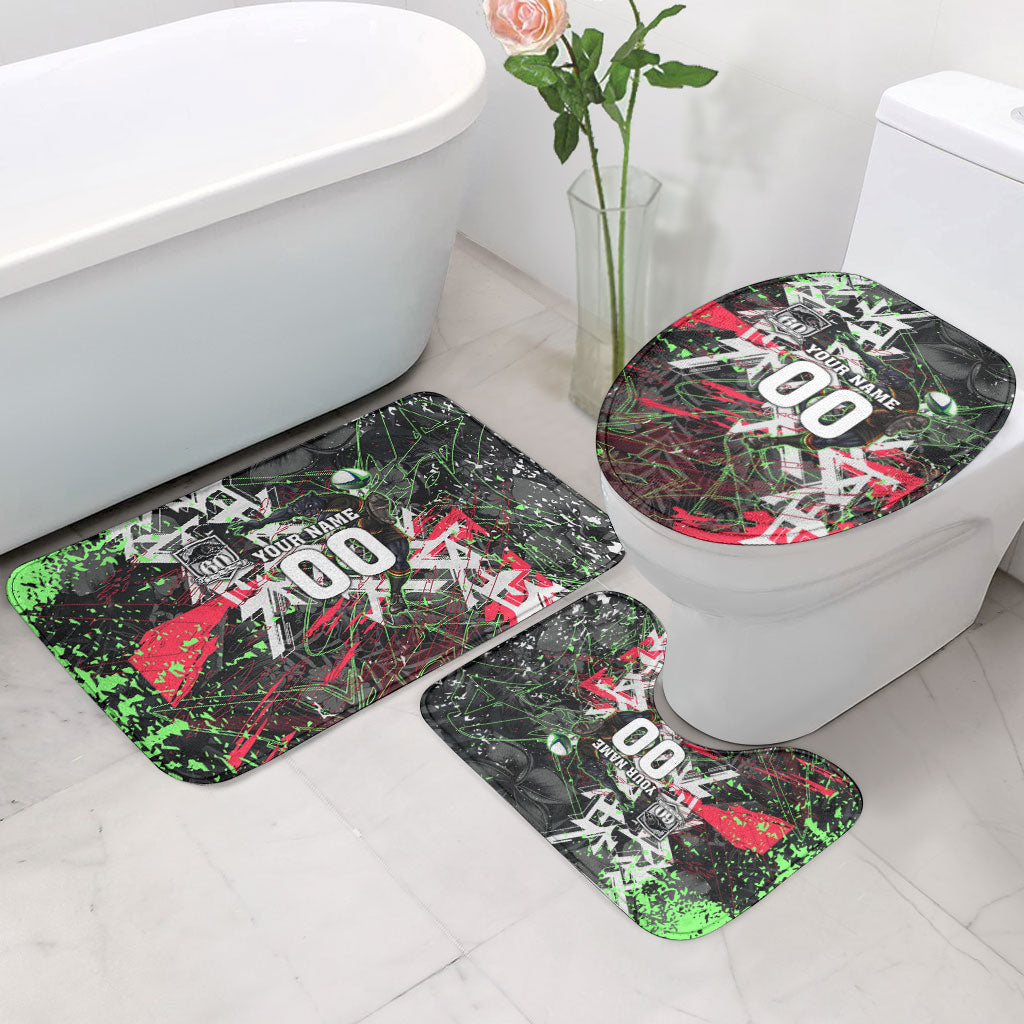 Personalised Penrith Panthers 60th Anniversary Bathroom Set Abstract Graffiti - Dynamic Mascot Illustration 2026