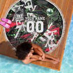 Personalised Penrith Panthers 60th Anniversary Beach Blanket Abstract Graffiti - Dynamic Mascot Illustration 2026