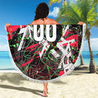 Personalised Penrith Panthers 60th Anniversary Beach Blanket Abstract Graffiti - Dynamic Mascot Illustration 2026