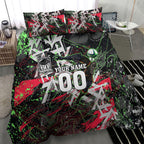 Personalised Penrith Panthers 60th Anniversary Bedding Set Abstract Graffiti - Dynamic Mascot Illustration 2026