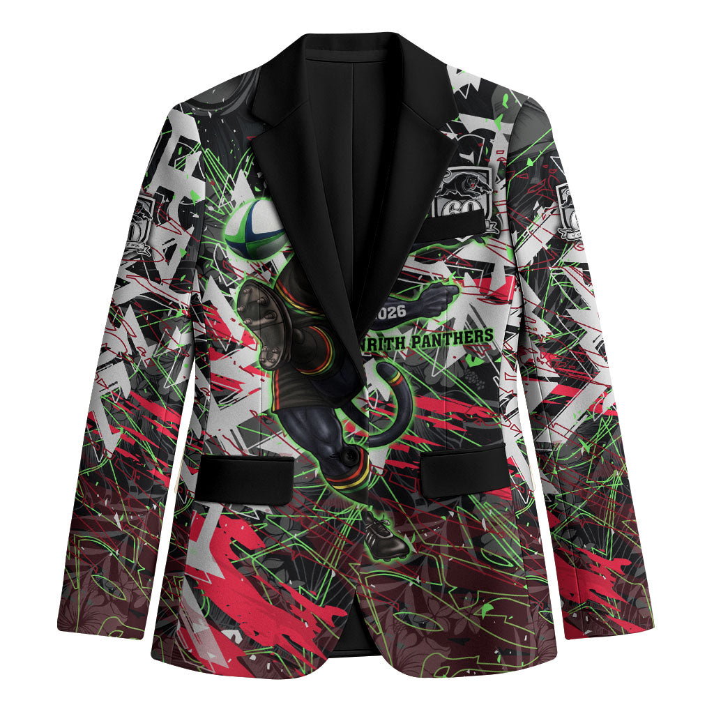 Personalised Penrith Panthers 60th Anniversary Blazer Abstract Graffiti - Dynamic Mascot Illustration 2026