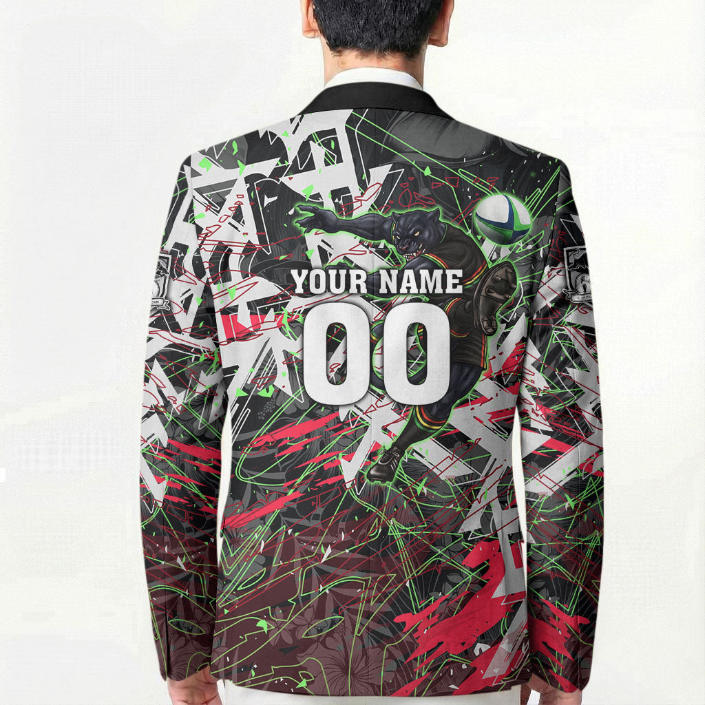 Personalised Penrith Panthers 60th Anniversary Blazer Abstract Graffiti - Dynamic Mascot Illustration 2026